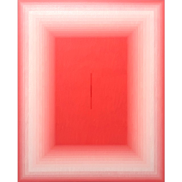 2020s Contemporary Abstract Acrylic on Canvas "Autosuggestion (Peach)" by Andy Harwood For Sale - Image 5 of 5