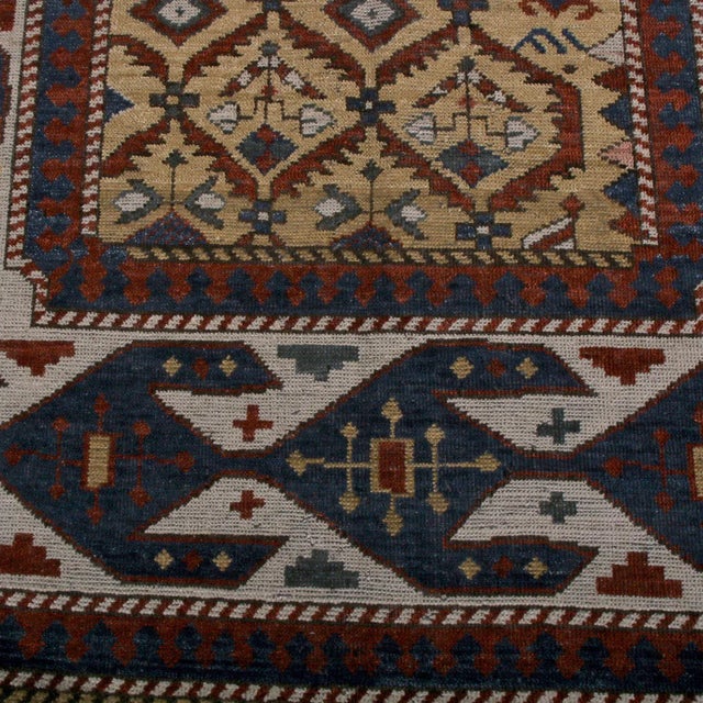 Not Yet Made - Made To Order Rug & Kilim Seychour Style Rug, Red and Blue Geometric Pattern, 10x14 For Sale - Image 5 of 7