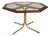 Vintage Brass and Glass Octagonal Dining Table For Sale