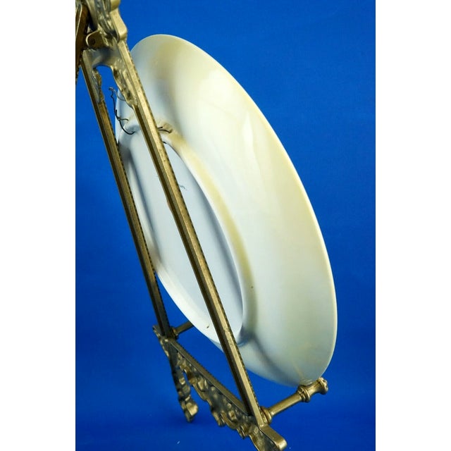 Large 20th Century Art Deco Ceramic Plate from CIA MANNA Turin, Italy, 1930s For Sale - Image 6 of 17