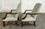 Pair of Textured Sea-Foam Green Upholstered Arm Chairs For Sale In Raleigh - Image 6 of 11