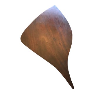 1950s Mid-Century Large Wood Biomorphic Tray Cheese Cutting Board For Sale