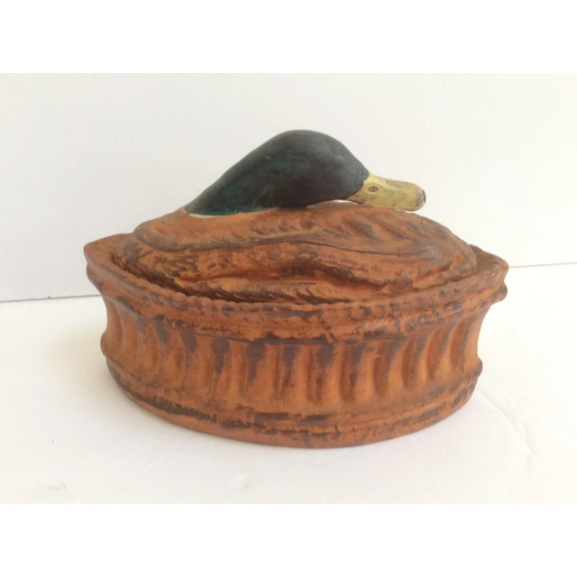 Brown Vintage Duck Pillivuyt Tureen For Sale - Image 8 of 9