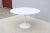 2010s Mid-Century Modern Eero Saarinen for Knoll 47" Round White Tulip Dining Table For Sale - Image 5 of 18