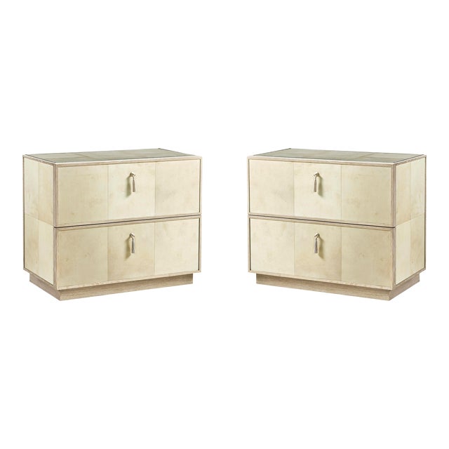 Pair of Organic Modern Nightstands For Sale