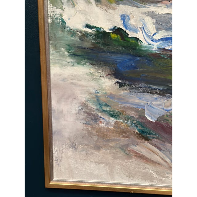 Original Oil on Canvas – “Abstract Composition” by Johny Colebring – Signed & Dated 1978 – Vintage & Framed – 83 × 73 cm...