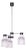 Mid-Century Czech Chandelier in Chrome and Opaline Glass attributed to Drukov, 1970s For Sale
