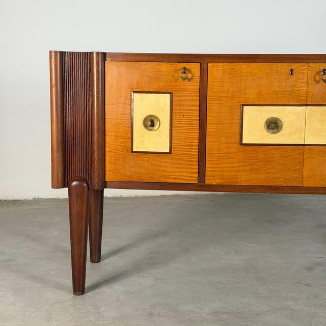 Italian Sideboard in Oak by Pier Luigi Colli, 1950s For Sale - Image 4 of 18