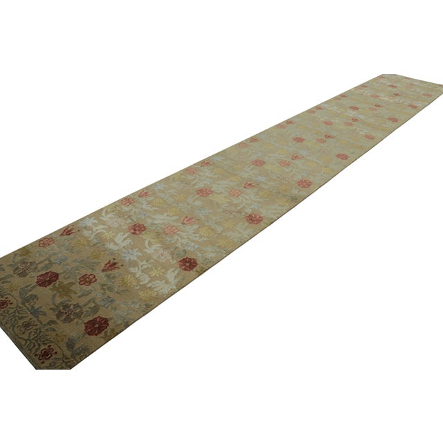 Traditional Rug & Kilim’s Oversized Spanish Style Runner Rug With Floral Patterns “Bilbao” For Sale - Image 3 of 8