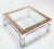 Mid-Century Modern Chrome and Glass Square Coffee Table For Sale - Image 9 of 11