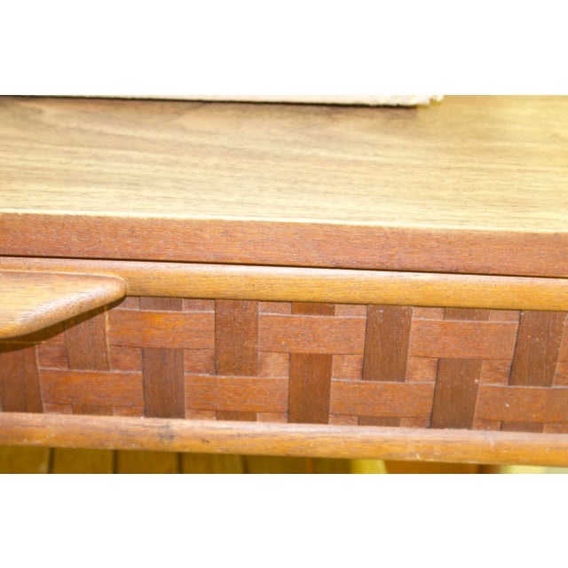 Mid 20th Century Vintage Lane Furniture Wooden Desk For Sale - Image 5 of 7