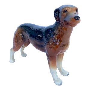 Vintage Porcelain "Russian Hound" Dog Figurine by Melba Ware, England