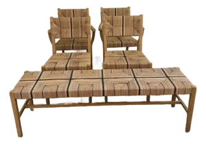 Serena and Lily Carson Dining Chairs and Bench Set