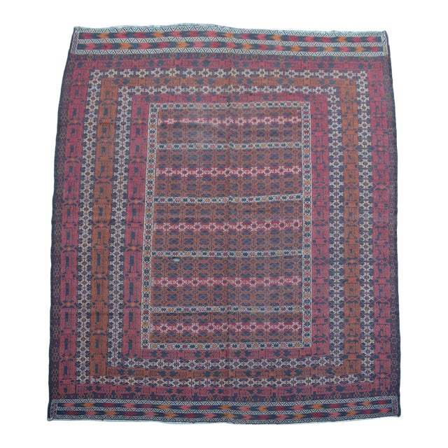 Vintage Afghan Sumak Tribal Kilim Chairish