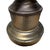 Brass Vintage Pressed Glass Diamond-Point Brass Table Lamp, Leviton Socket For Sale - Image 8 of 16