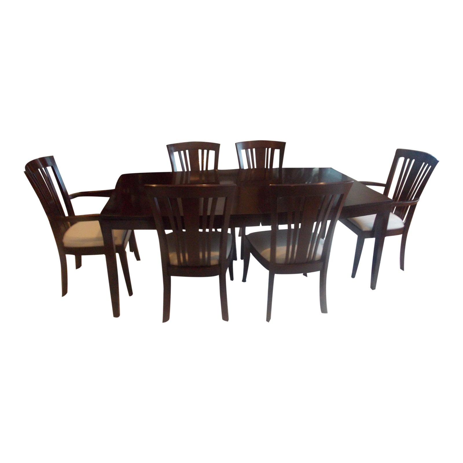 Stickley Boat Shape Dining Table and Bayonne Chairs Chairish