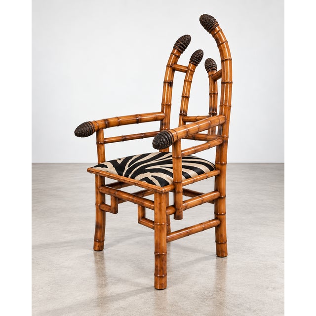 Japanese-Style Armchair by Maison Perret and Vibert, France, 1890 For Sale - Image 9 of 9