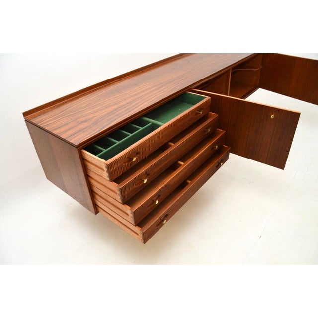 Robert Heritage Vintage Walnut Hamilton Sideboard attributed to Robert Heritage for Archie Shine, 1950s For Sale - Image 4 of 12