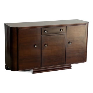 1940s Minimal Art Deco Credenza For Sale