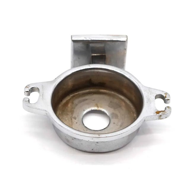 Vintage nickel plated brass bathroom sink cup holder. Priced each. The manufacturer and exact date of creation are...