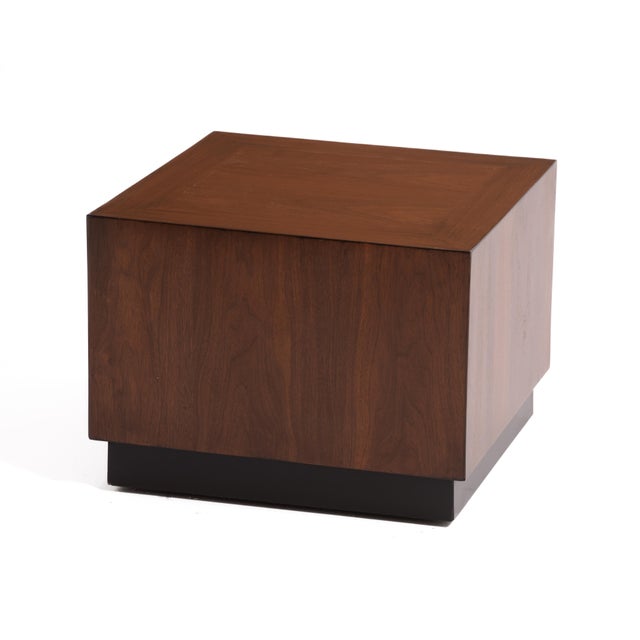 1970s Mid Century Square Cube Table Plinth Baser Castors Adrian Pearsall Milo Baughman For Sale - Image 5 of 12