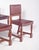Chairs with Brown Leather Backs and Seats, Set of 6 For Sale - Image 5 of 11