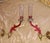 Amazing 19thc French Organic Form Art Nouveau Red Art Glass / Crystal & Gilt Bronze Candle Wall Sconces. True left and...