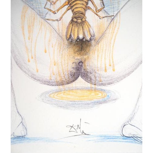 Salvador Dali, Casanova, Surrealist Woman and Lobster, 1967, Original Engraving For Sale - Image 3 of 6