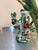 Wong Lee Style Green Chinoiserie Parrot Sculptures, Set of 2 For Sale - Image 4 of 8
