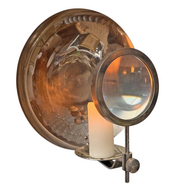 19th Century American Parabolic Magnifying Medical Candle Sconce For Sale - Image 4 of 18