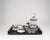 Art Deco Cantana Najade Tête-À-Tête for Two on Wooden Tray from Fürstenberg and Alessi, 1980s, Set of 14 For Sale - Image 6 of 18