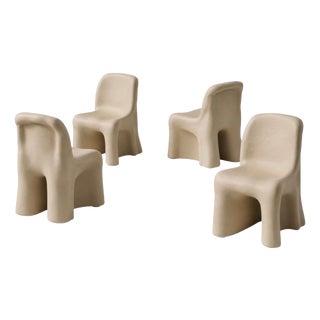 Dalila Beige Outdoor Chairs by Gaetano Pesce for Cassina, Set of 4 For Sale
