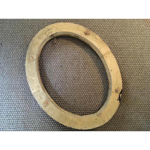 Early 19th Century Neoclassical Handmade Oval Grey and Gold Wood Frame, Italy For Sale - Image 6 of 18