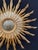 Mid 20th Century Sunburst Carved Golden Mirror For Sale - Image 4 of 10