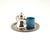 Litolff Blue Porcelain Mug and Elkington & Co Silver Plated Coffee Service, 2010s, Set of 4 For Sale - Image 6 of 16