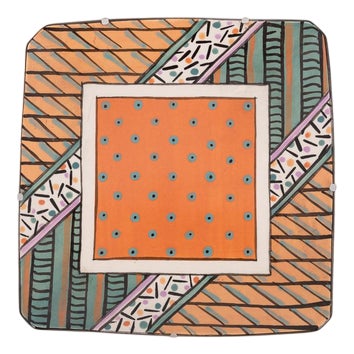 Postmodern Porcelain Plate from Dorothy Hafner For Sale