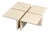 Travertine Coffee Tables, Italy, 1970s, Set of 4 For Sale