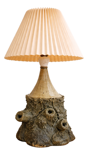 Vintage Swedish Ceramic Table Lamp by Ole Victor for Krukmakeriet Fågelmara, 1960s