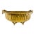Vintage Solid Brass Hammered Centerpiece Bowl With Grapevine Handles For Sale