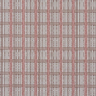 Schumacher Skyline Plaid Fabric In Merlot For Sale