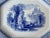 Ceramic Antique Blue and White Transferware Ceramic Platter For Sale - Image 7 of 8
