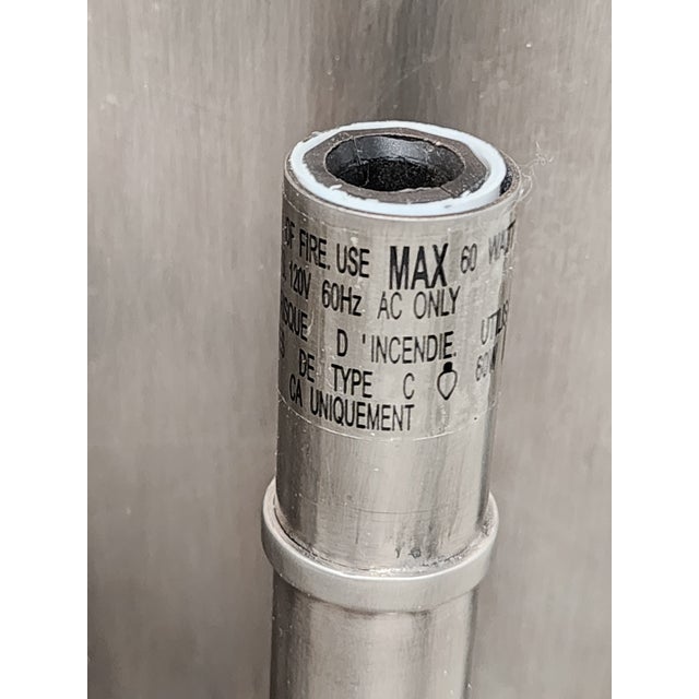 Chapman & Myers Polished Nickel Linear Wall Lanterns- A Pair For Sale - Image 14 of 15