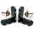 1990s Vintage MCM Fencing Metal Rapiers Epees Wood BOOKENDS-set of 2 For Sale - Image 5 of 6
