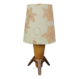 Mid-Century ULUV Wooden Table Lamp, Czechoslovakia, 1960s For Sale