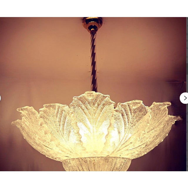 Vintage Murano Glass Pendant Light by Ercole Barovier for Barovier & Toso, 1960s For Sale - Image 10 of 14