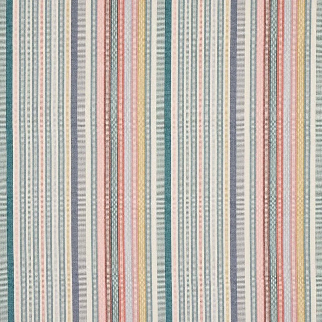 Schumacher Schumacher X A Rum Fellow Ripple Stripe Fabric in Mineral For Sale - Image 4 of 4