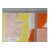 Contemporary Abstract Color Block Yellow Orange Silver Painting For Sale