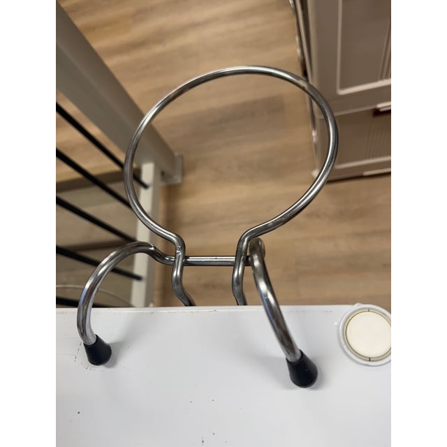 Mid-Century Modern Vintage Chrome Tableside Champagne Bucket Stand For Sale - Image 3 of 5