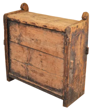Wooden Himalayan Chest, 1900s