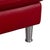 Modern Loop Stool in Red Leather from Willi Schillig For Sale - Image 3 of 8